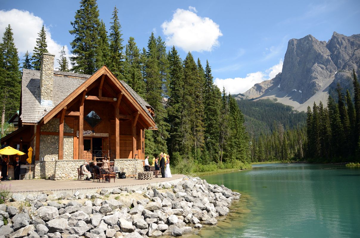 37 Cilantro On The Lake At Emerald Lake With Mount Burgess Behind In Yoho